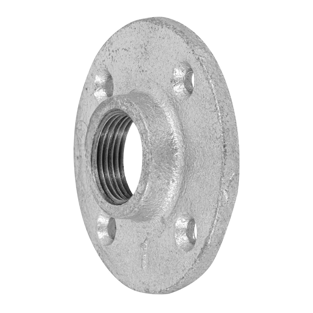 Brida de acero galvanizado de 1", Foset