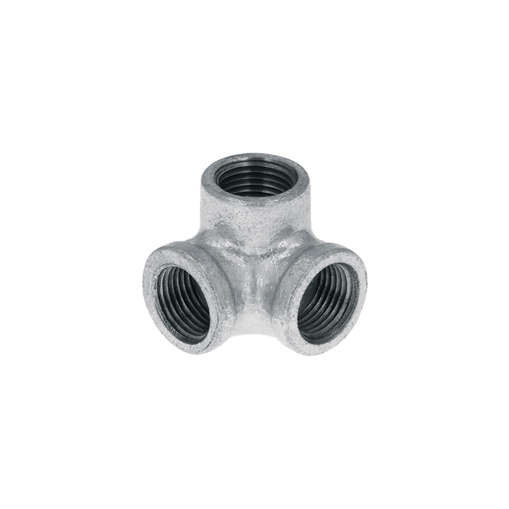 Codo rincón acero galvanizado de 1/2", Foset