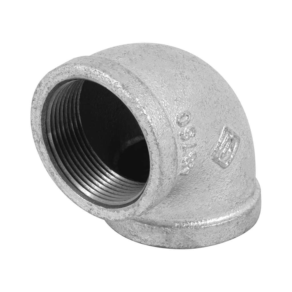 Codo 90° acero galvanizado de 1-1/2", Foset