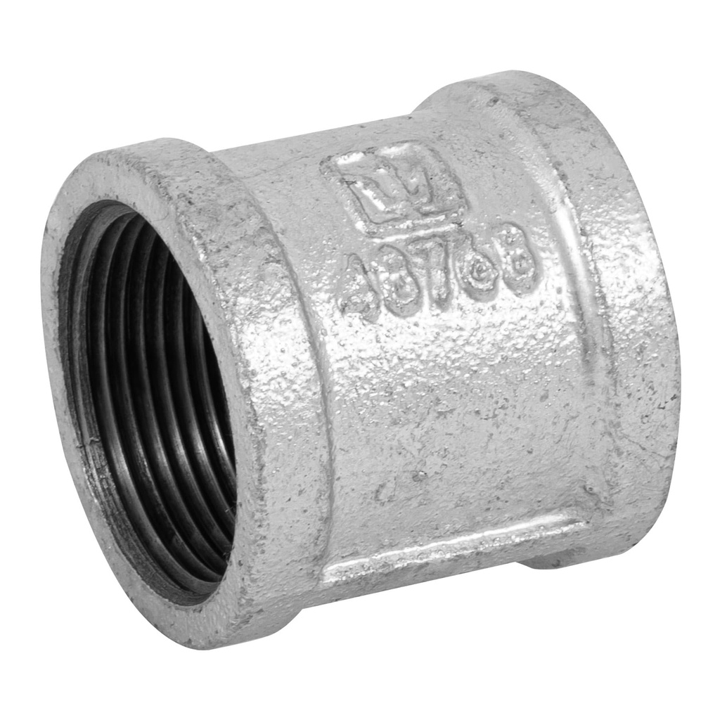[CG-204] Cople reforzado de acero galvanizado de 1-1/4", Foset