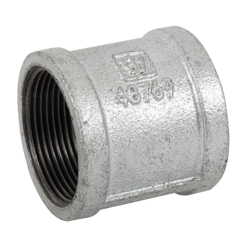[CG-205] Cople reforzado de acero galvanizado de 1-1/2", Foset