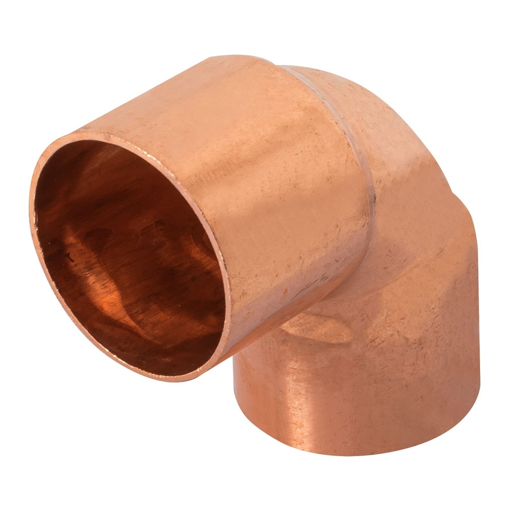 Codo 90° de cobre de 1-1/4", Foset