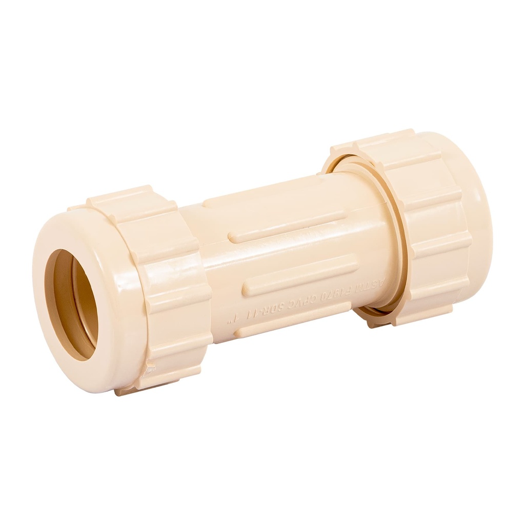 [CPVC-273] Cople de compresión CPVC de 1', FOSET