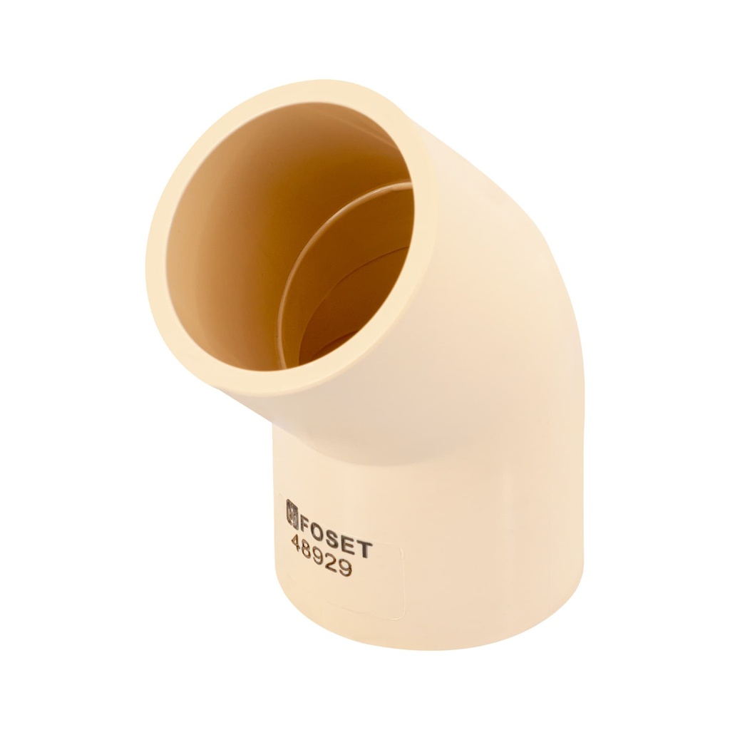 Codo 45° CPVC de 1-1/4", Foset