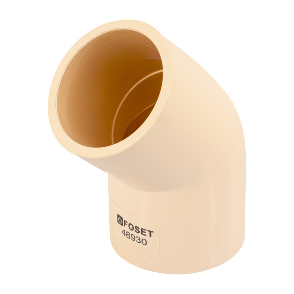 [CPVC-865] Codo 45° CPVC de 1-1/2', FOSET