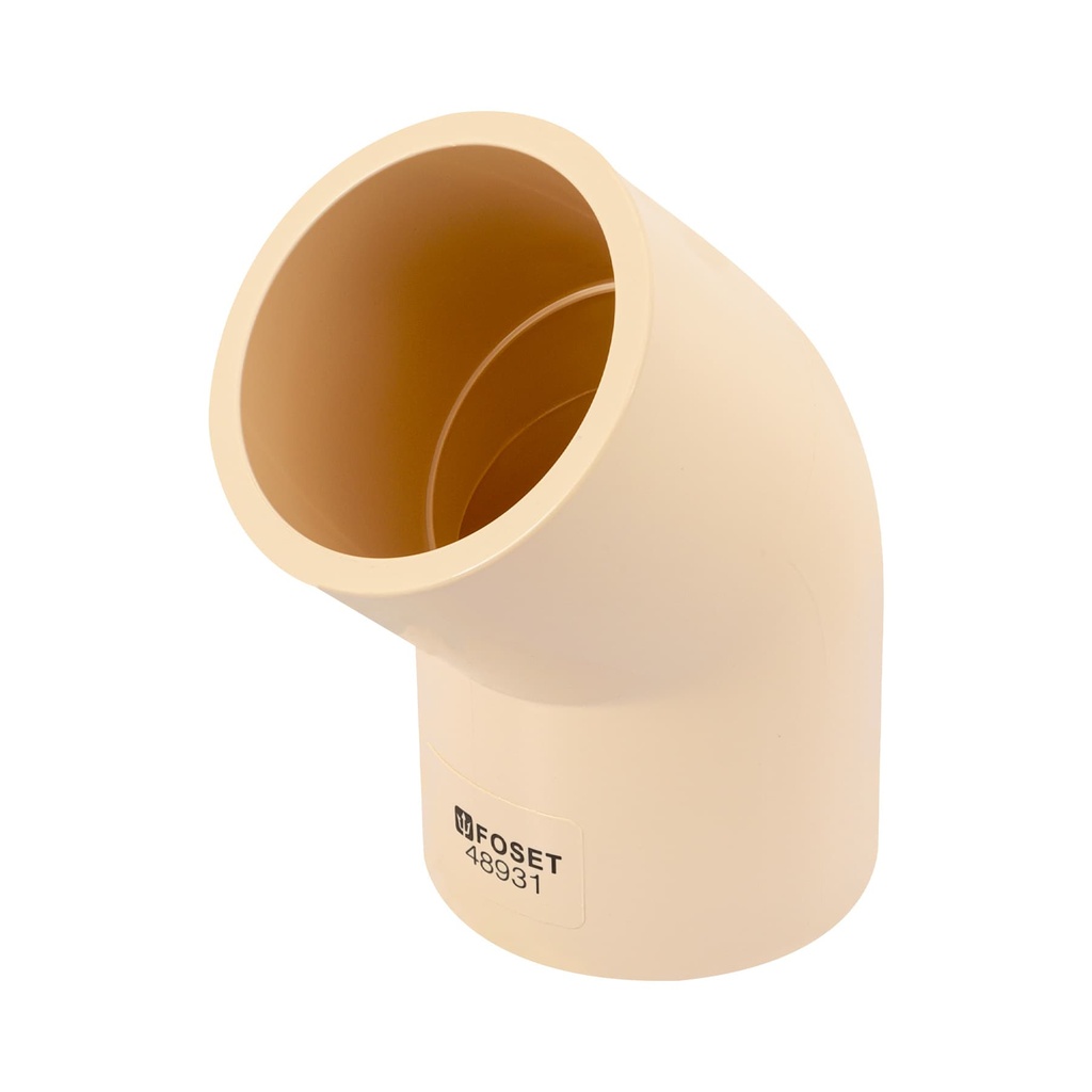 [CPVC-866] Codo 45° CPVC de 2', FOSET