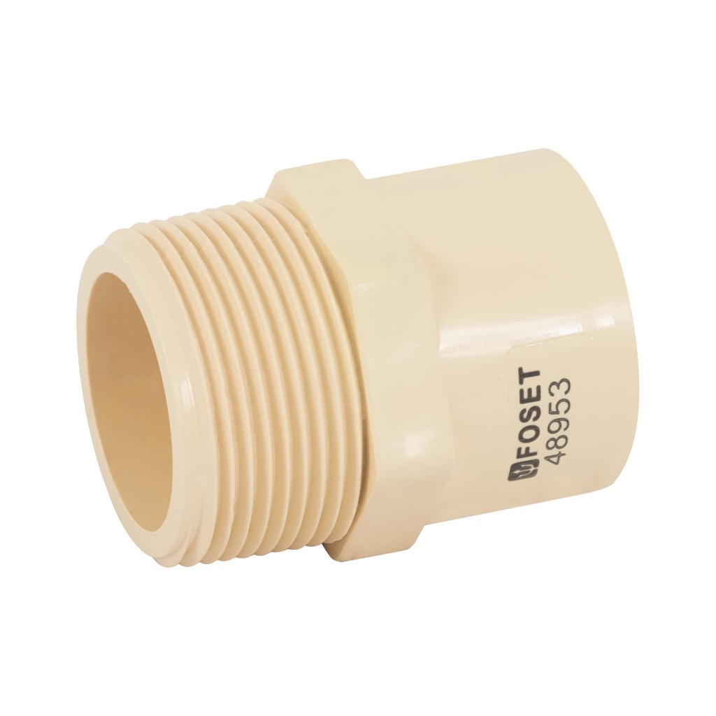 [CPVC-614] Conector macho CPVC 1-1/4', FOSET