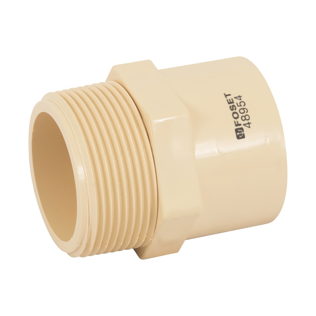 [CPVC-615] Conector macho CPVC 1-1/2', FOSET