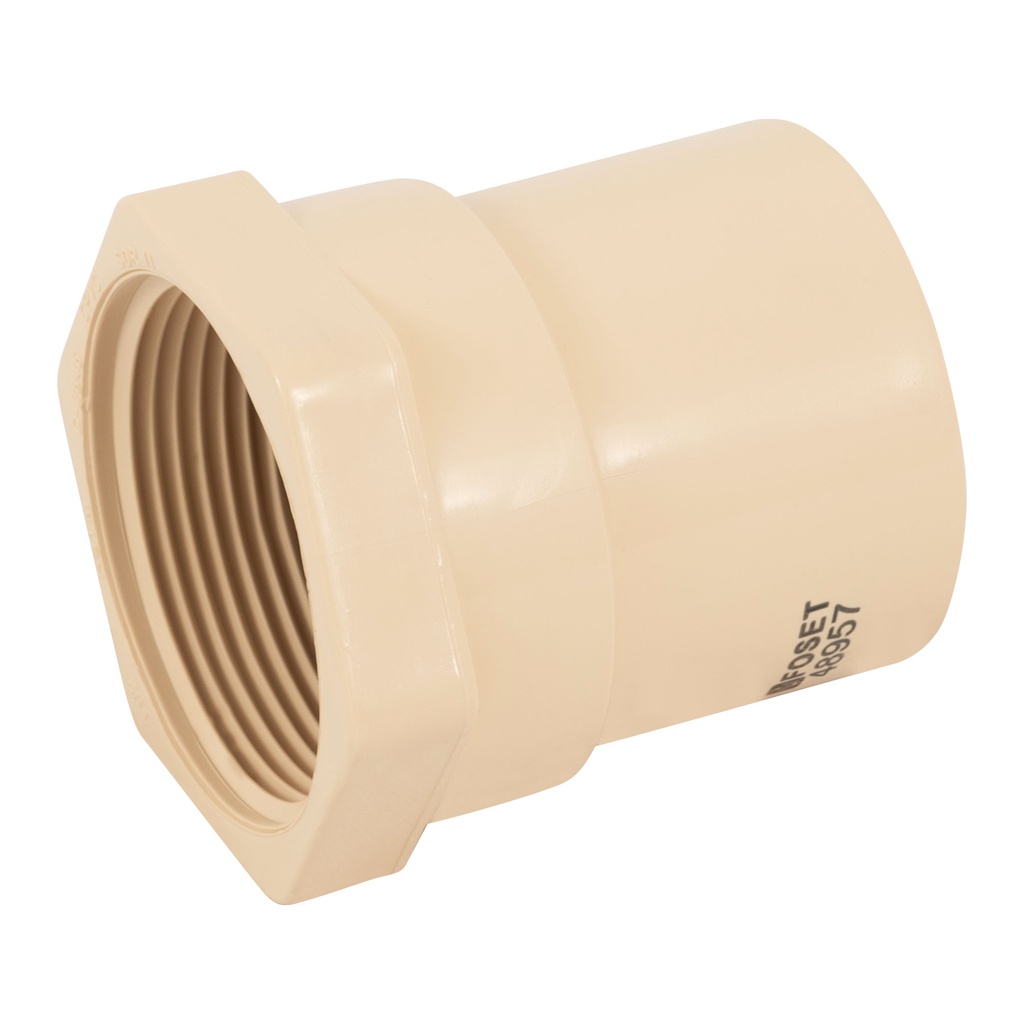 [CPVC-605] Conector hembra CPVC 1-1/2", Foset