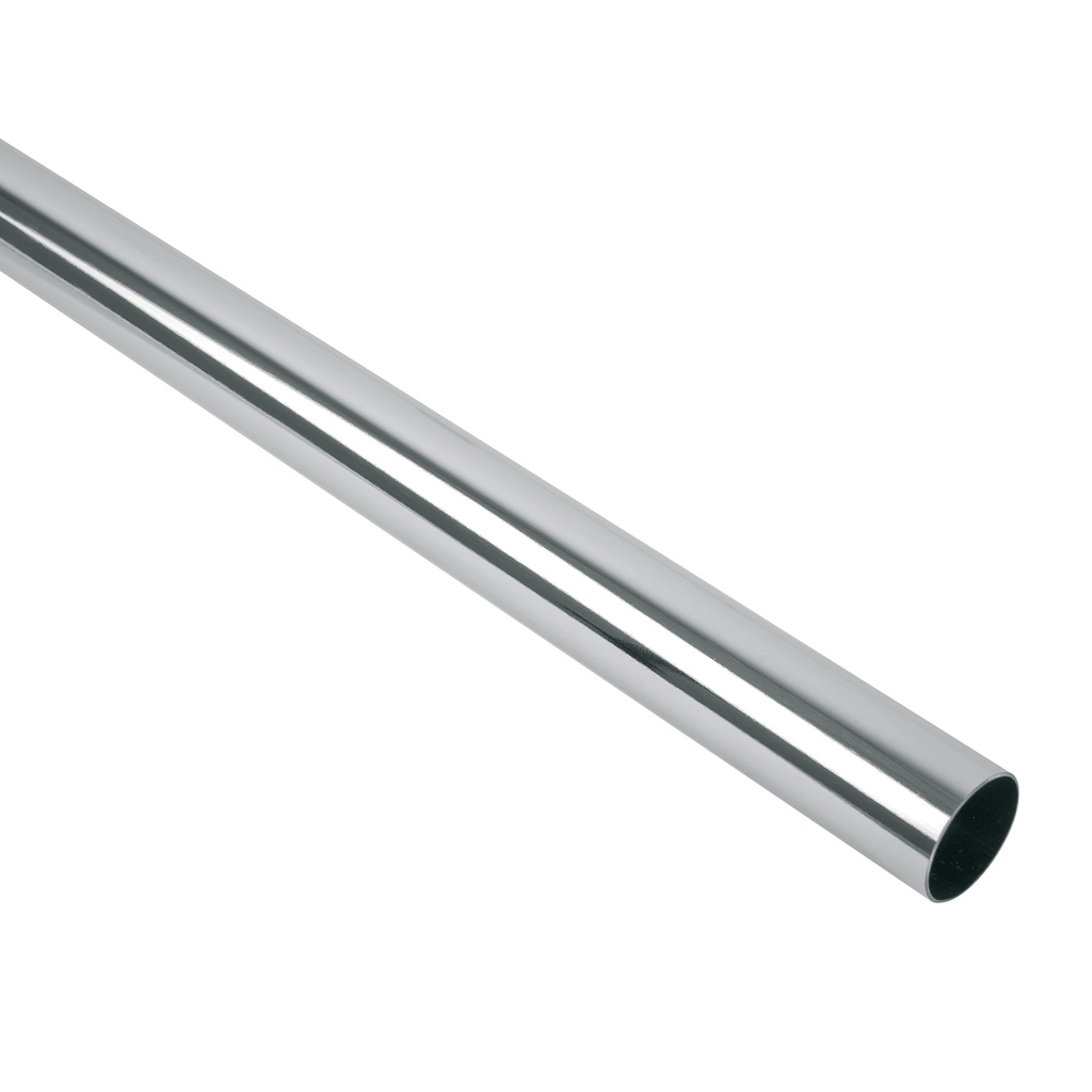 [TR-530] Tubo redondo para clóset, 3.0 m, acero cromado, Hermex