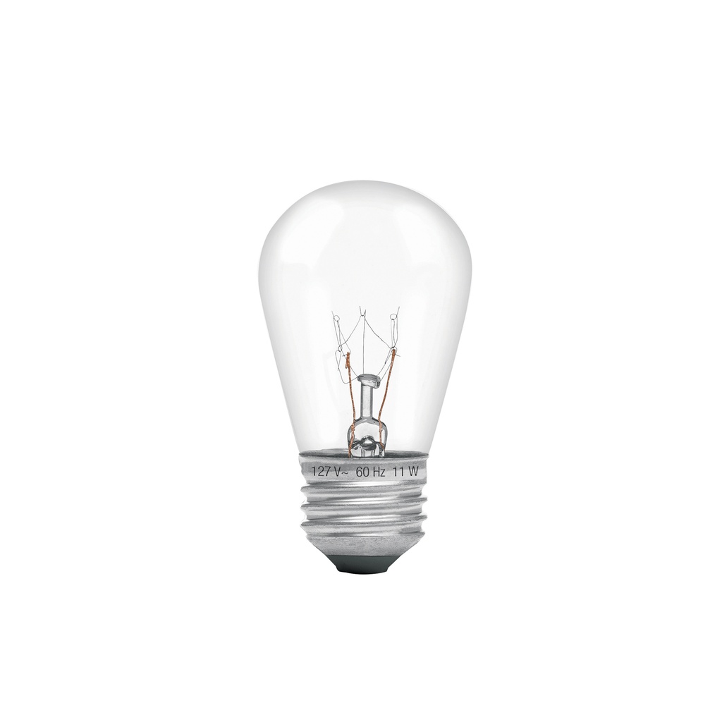 [FI-11] Lámpara incandescente S14 11 W luz cálida, Volteck
