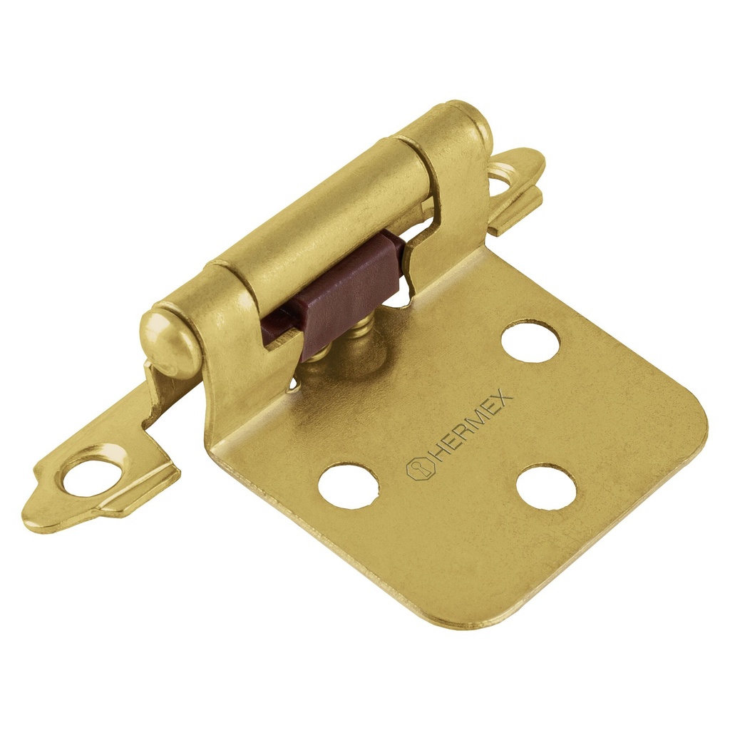 [BIPA-71] Bolsa con 2 bisagras parche de 7cm, latonado, HERMEX