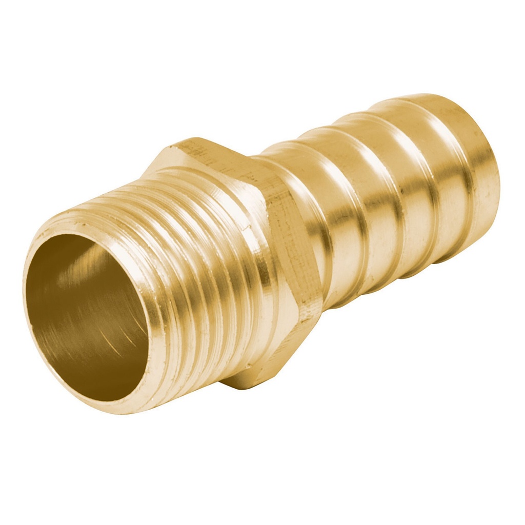 [ADPO-1/2M] Adaptador macho de latón 1/2' para manguera, FOSET