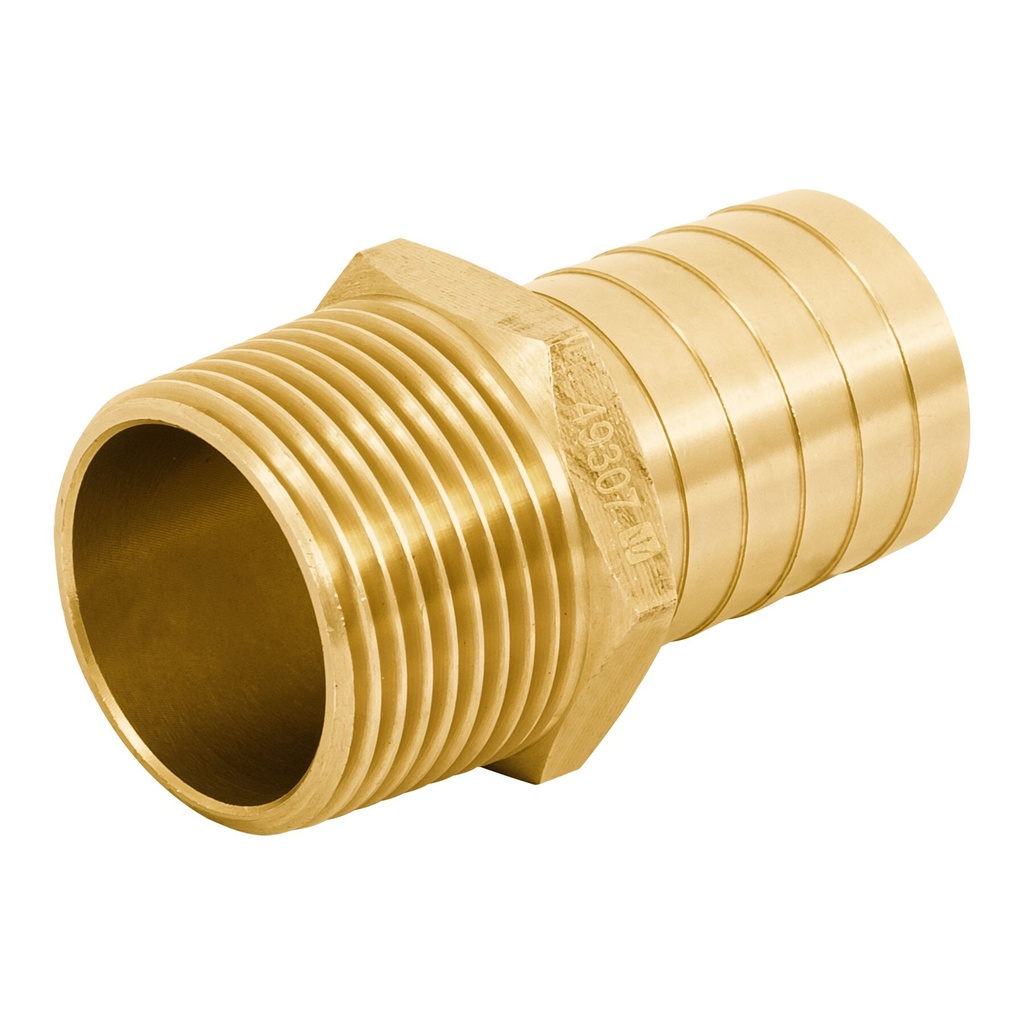 [ADPO-1M] Adaptador macho de latón 1' para manguera, FOSET