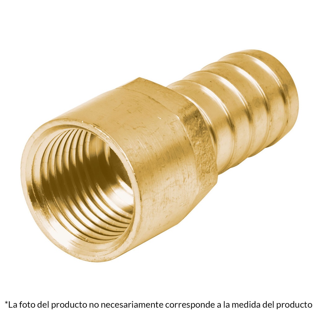 Adaptador hembra de latón 3/4" para poliducto, Foset