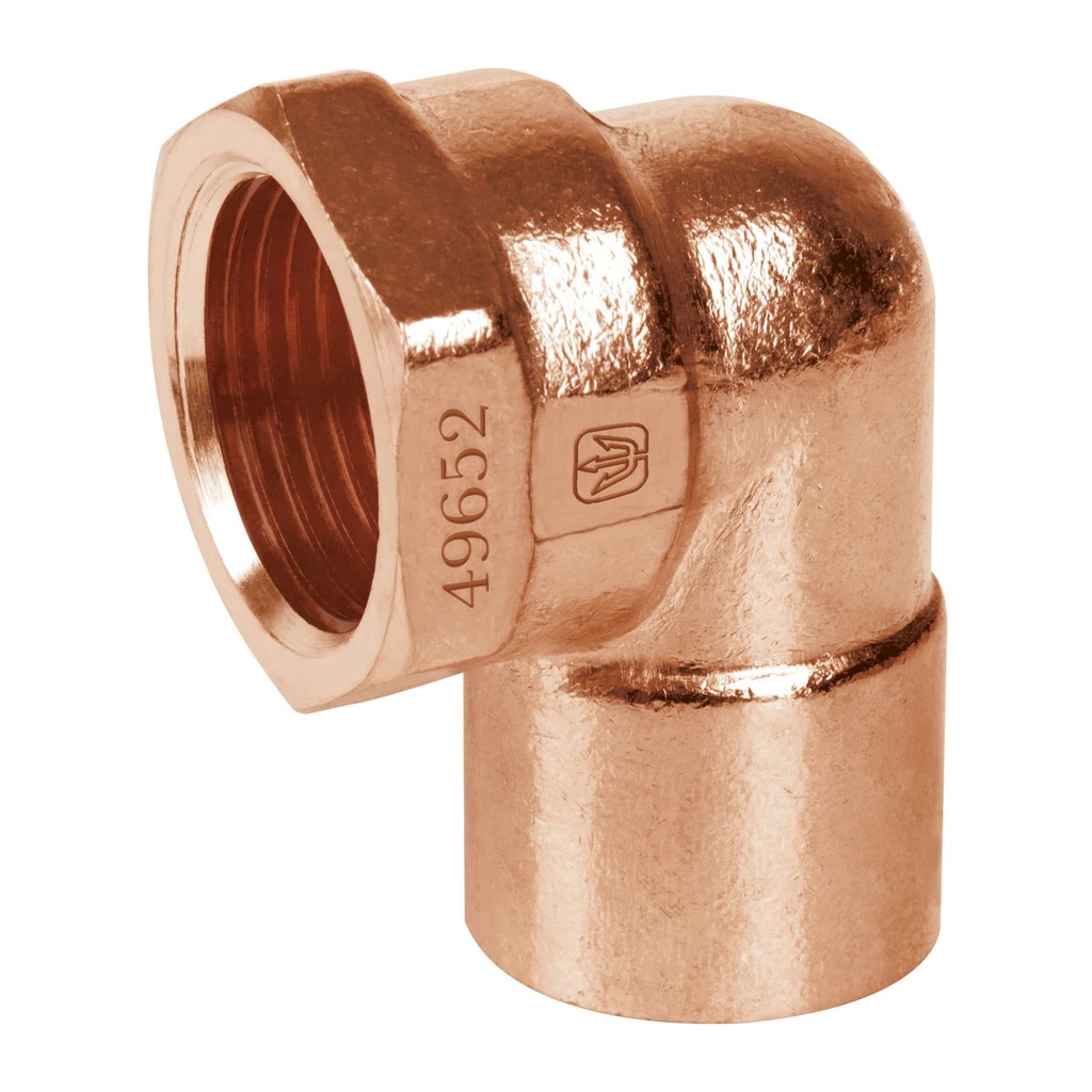 [CC-503] Codo 90° de cobre, rosca interior 1", Foset