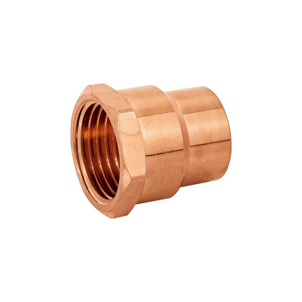 [CC-601] Conector de cobre, rosca interior 1/2', FOSET