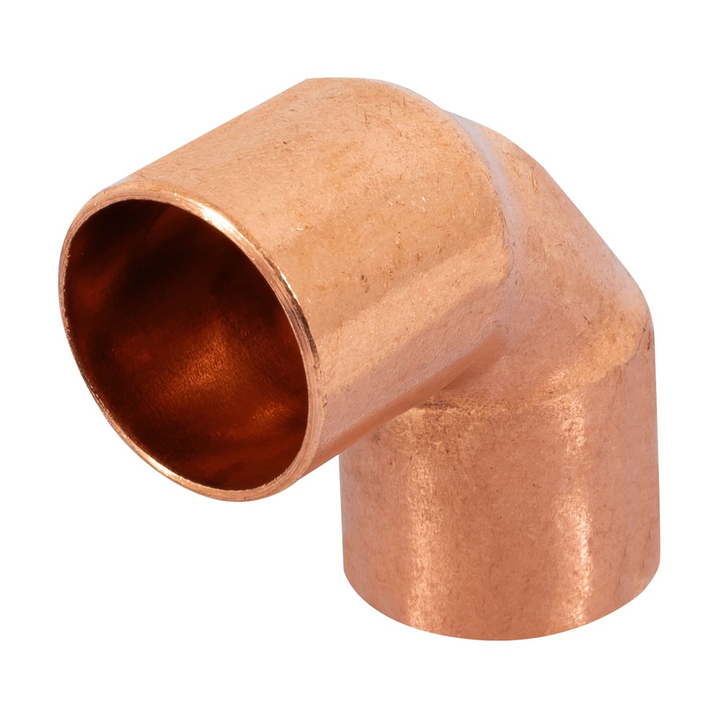 Codo 90° de cobre de 1/2", Foset