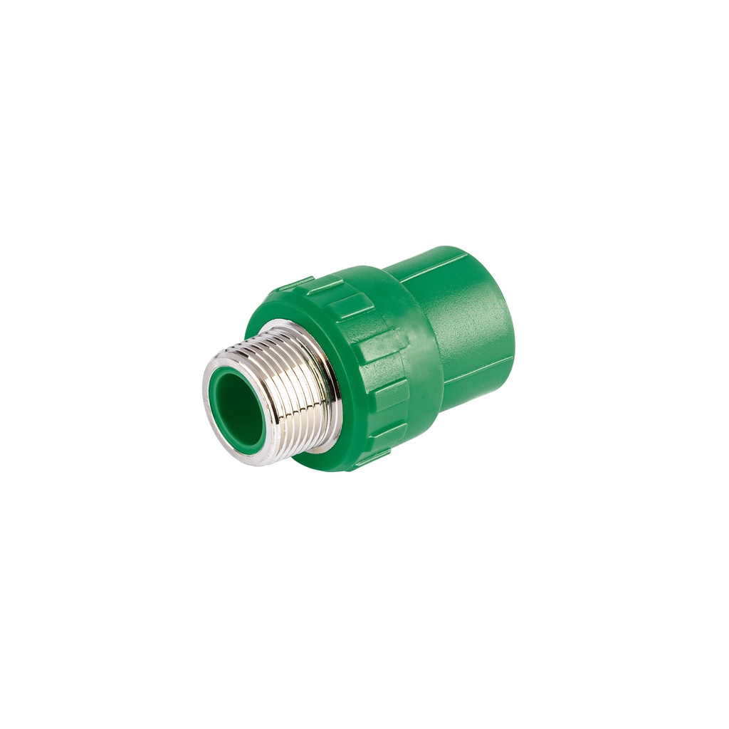 [CV-612] Adaptador PPR 3/4' macho con inserto metálico, FOSET