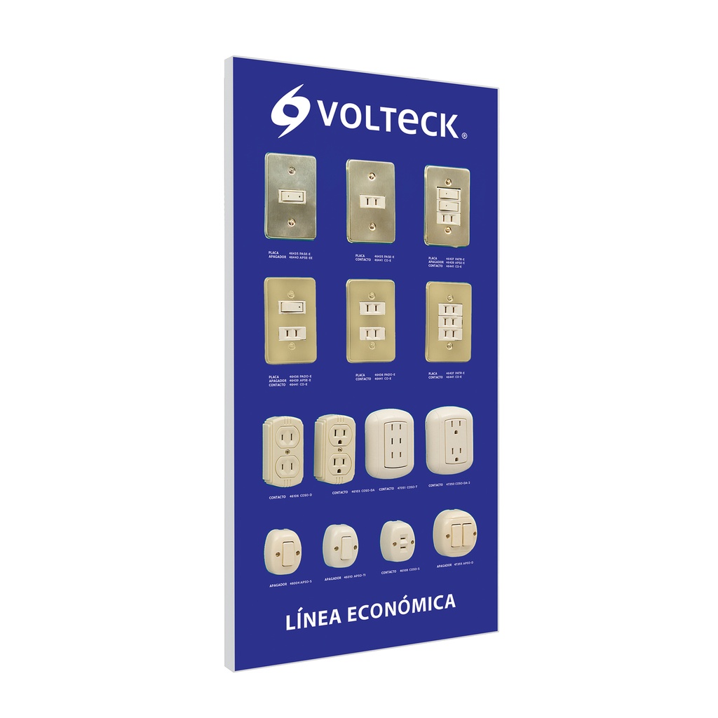 [EX-LE-VK] Exhibidor línea económica, VOLTECK