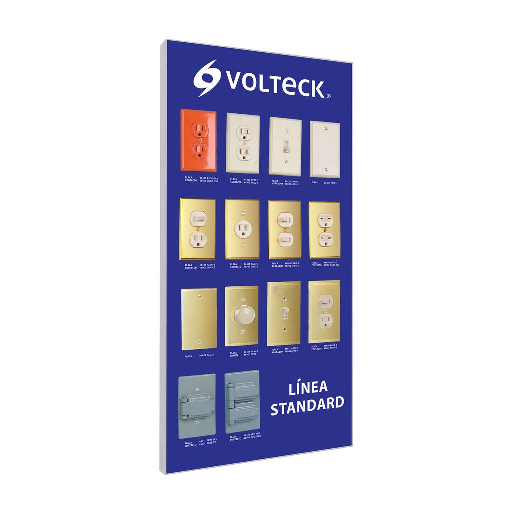 [EX-LS-VK] Exhibidor línea standard, VOLTECK