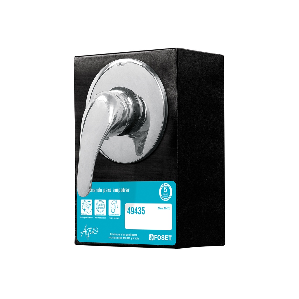 Exhibidor con monomando para regadera AQM-71, Foset