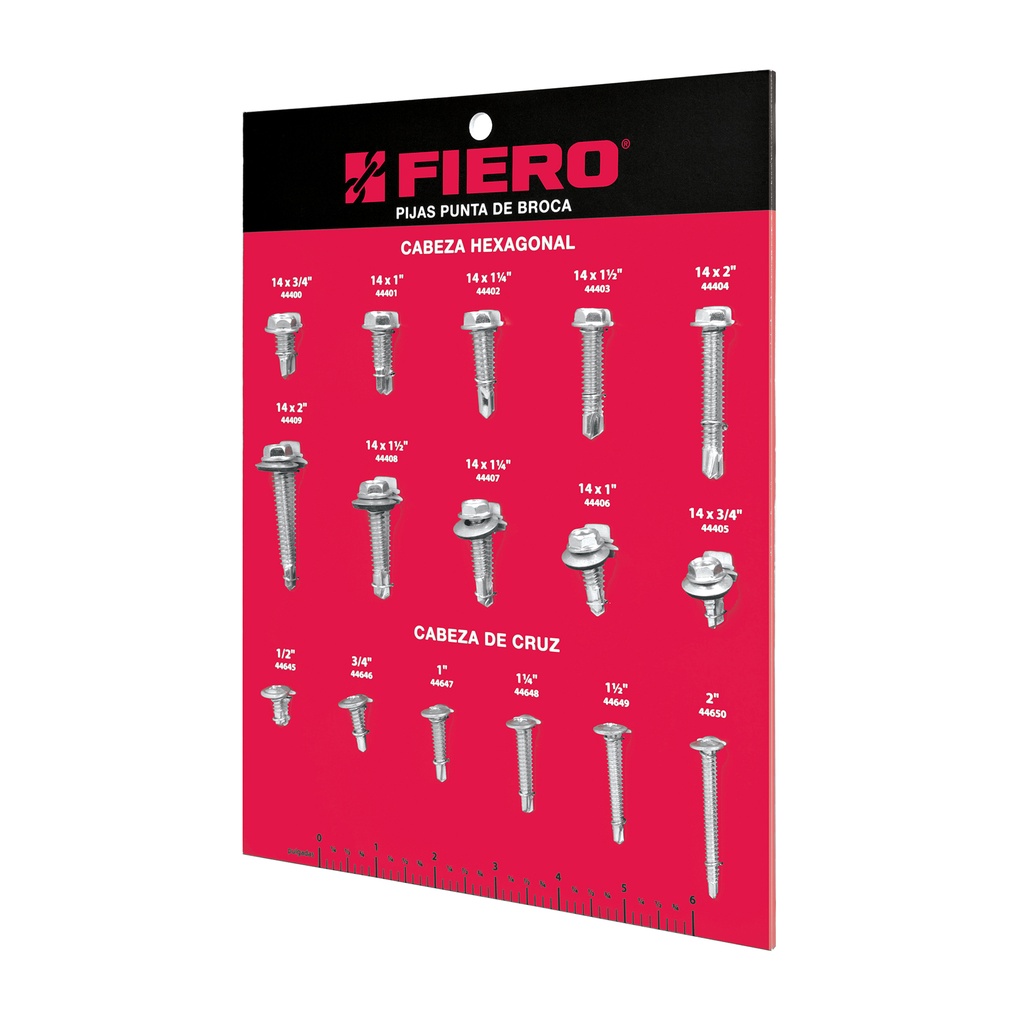 EXHIBIDOR FIERO DE PIJAS PUNTA DE BROCA