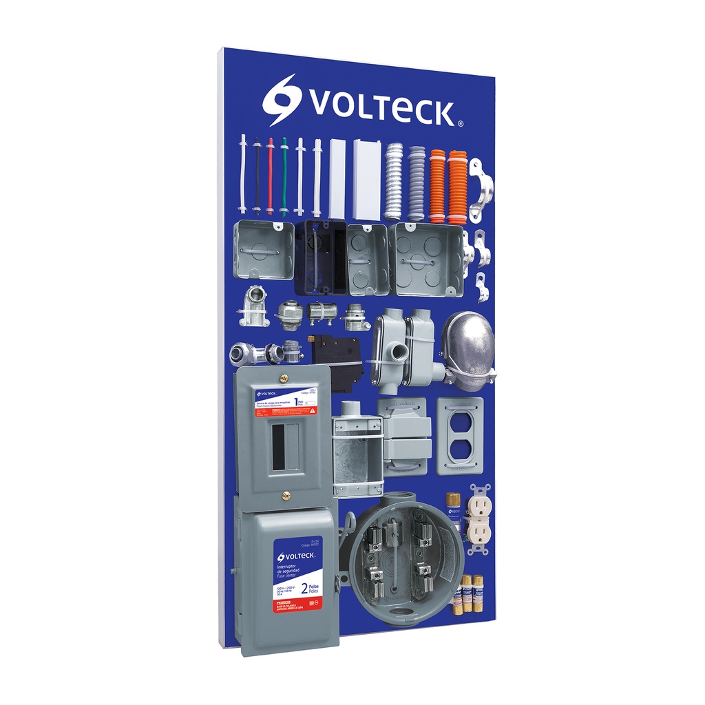 Exhibidor de conexiones Volteck