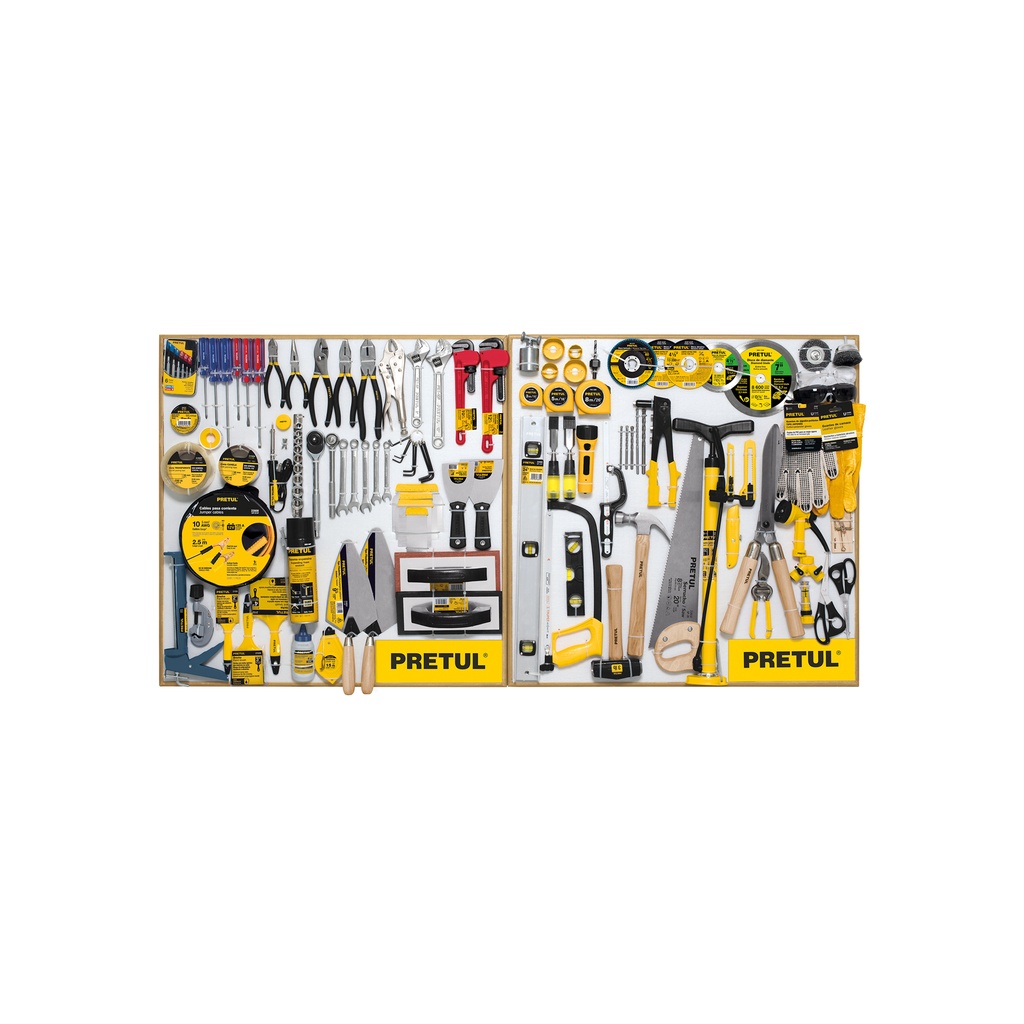 [EX80-PRE-2T] Exhibidor PRETUL 80x80 cm, 2 tableros
