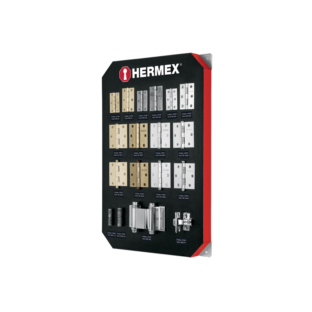 [EX-HE-BI] Exhibidor con bisagras, Hermex