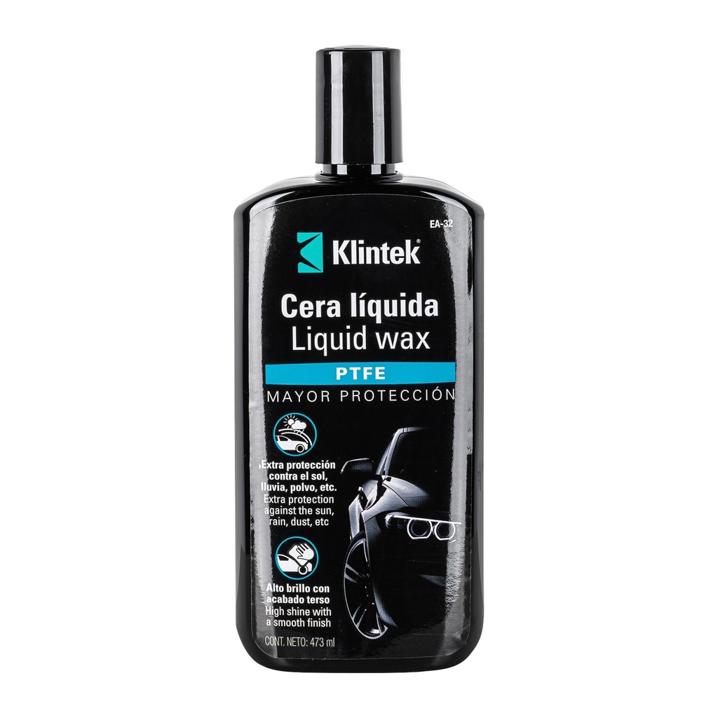 [EA-32] Cera líquida PTFE para auto, 473 ml, Klintek