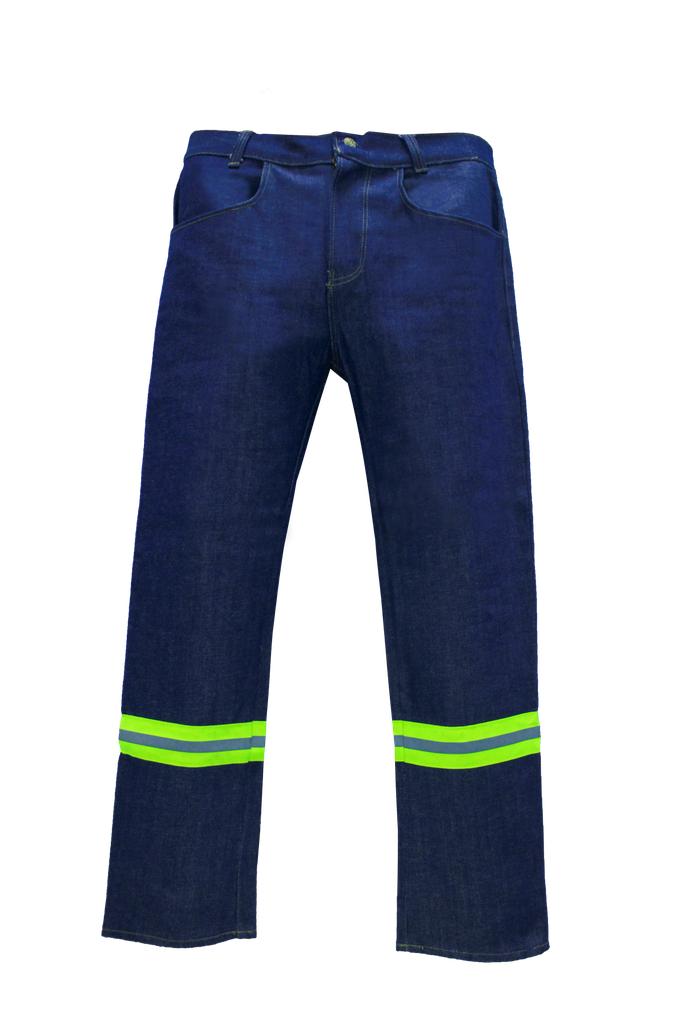 Pantalón de Mezclilla con Reflejantes (14 oz)