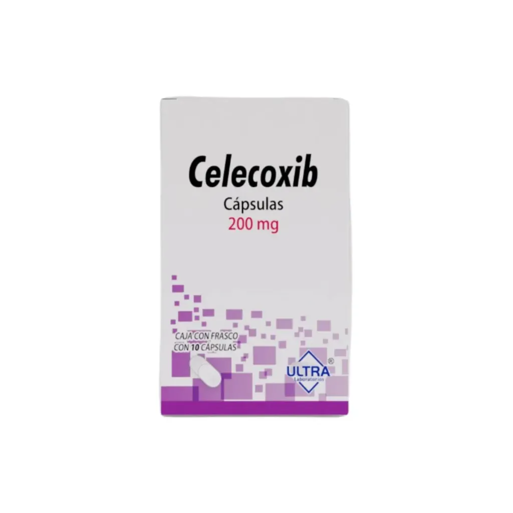 Celecoxib 200 mg Cápsulas Caja con 10 Cápsulas