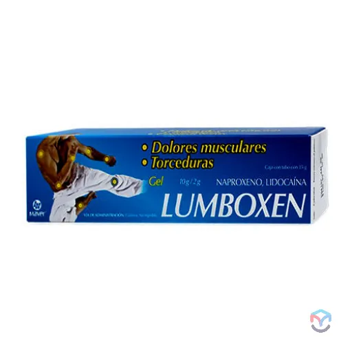 Lumboxen Gel Azul Naproxeno / Lidocaína Tubo con 35 g