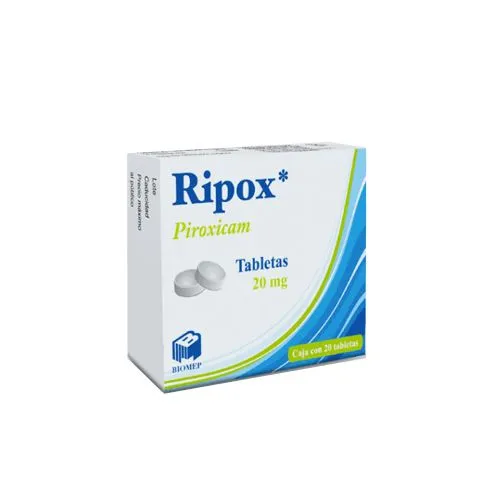 Ripox 20 mg Tabletas Caja con 20 Tabletas