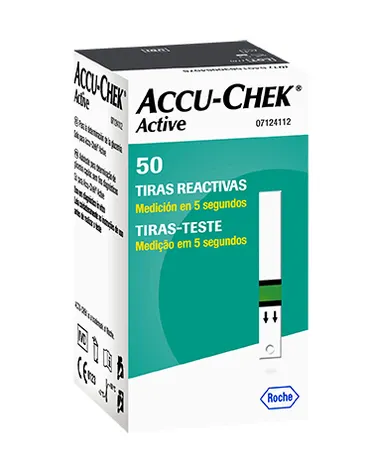 Tiras Reactivas Accu-Chek Active Caja con 50 Tiras