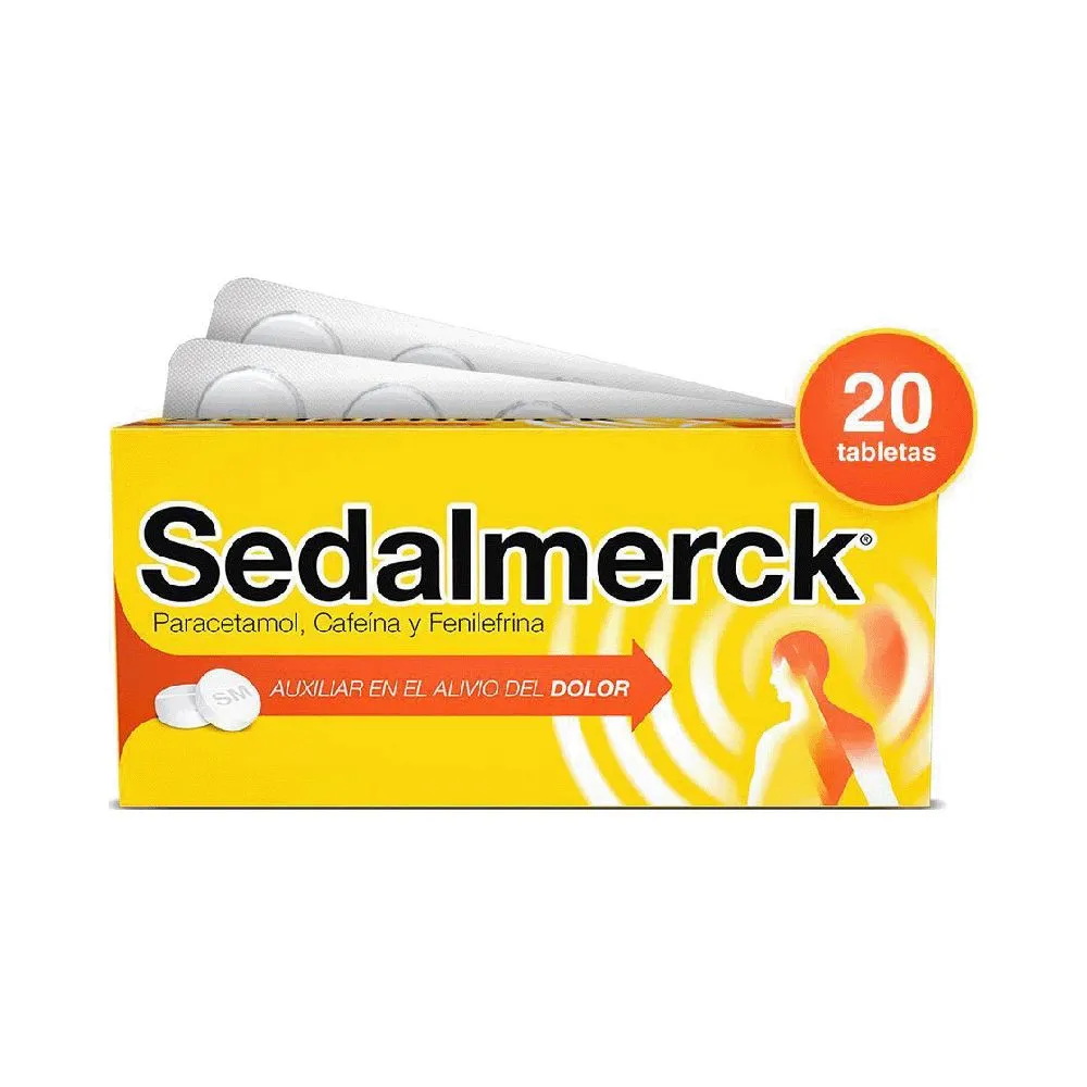SEDALMERCK Tableta 500mg / 50mg / 5mg C/20 (CAFEINA, FENILEFRINA, PARACETAMOL)