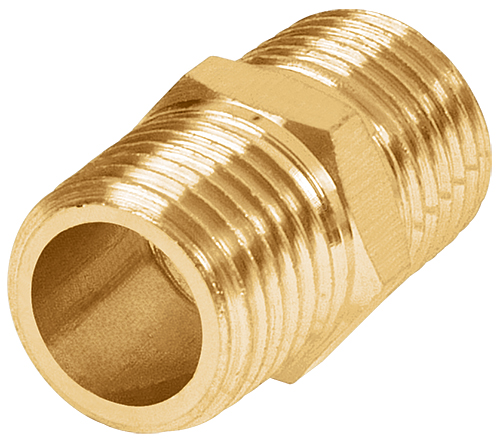 Niple laton equipo aire npt 1/4 niple Truper
