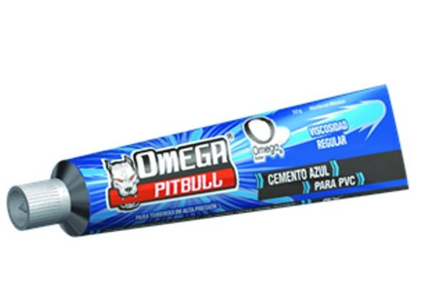 Pegamento para PVC 050gr en tubo azul Omega