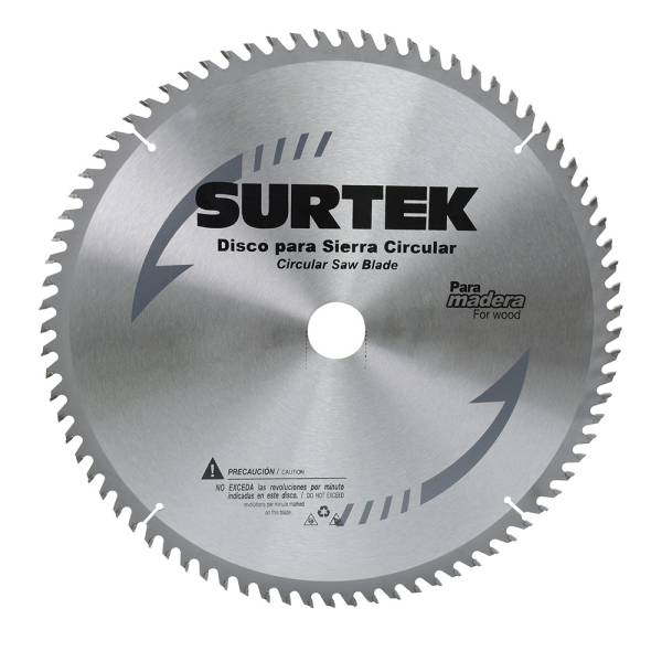 Sierra para madera con 40 dientes de carburo 7-1/4x5/8 120602 Surtek