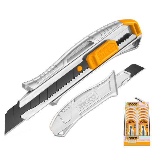 Cutter 18mmx152mm metalica de aluminio sk4 Ingco