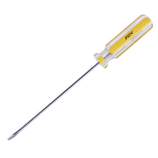 Desarmador plano 3/16" x 6" mango transparente DEP36 FOY