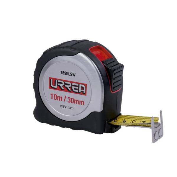 Flexómetro 30mm 8m/26ft anti-impacto acero inox gancho magnético Urrea