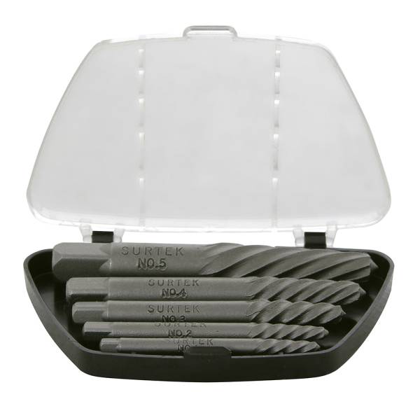 Juego extractores tornillos 5pz Surtek