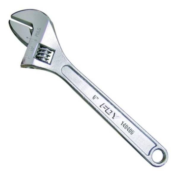 Llave ajustable (perico) 10" cromada 140410 FOY