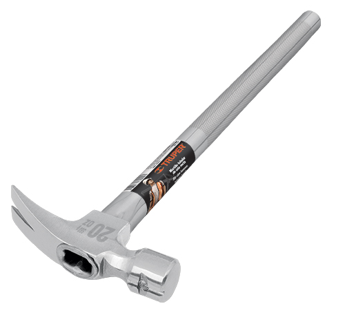Martillo uña recta mango tubular 20oz con iman mtr-20x Truper