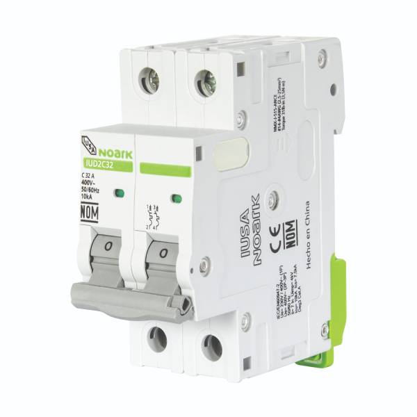 Interruptor termomagnetico 2p 32a para riel din Iusa