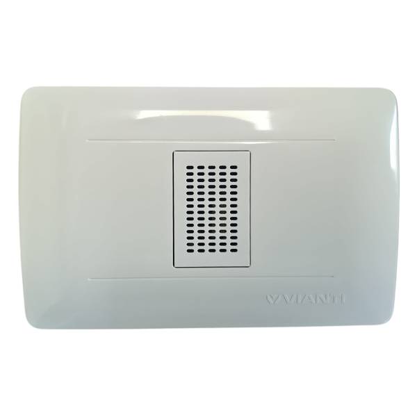 Placa 1 ventana con zumbador blanco Lumiere Vianti