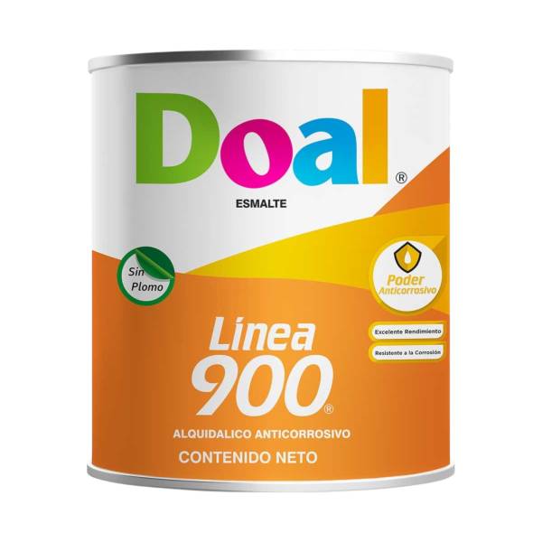 Esmalte linea 0900 910 negro mate 1.0 litros Doal