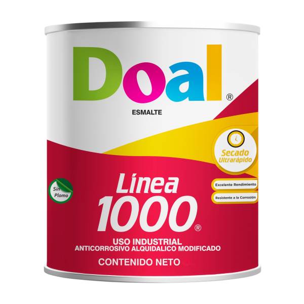 Esmalte linea 1000 1020 blanco 0.25 litros Doal